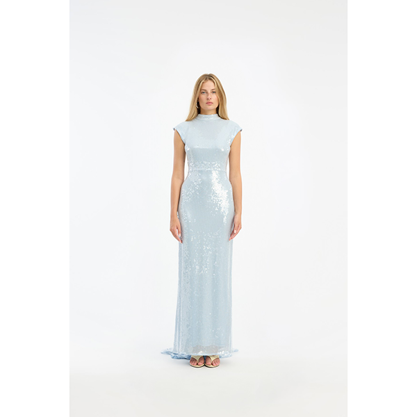 Sequins Cap Sleeve Dress Plein Air