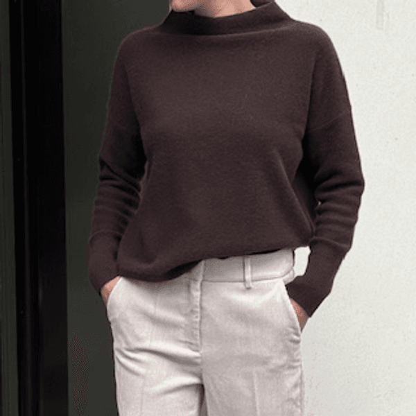 Boiled Funnel Nk Pullover Truffle