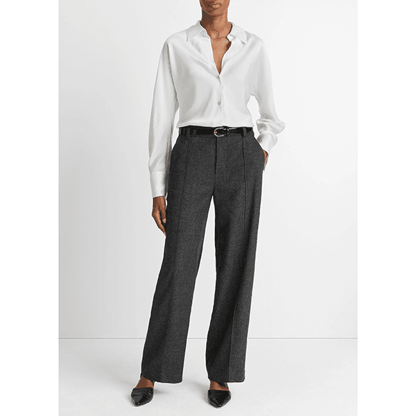 Bias L/S Blouse Off White