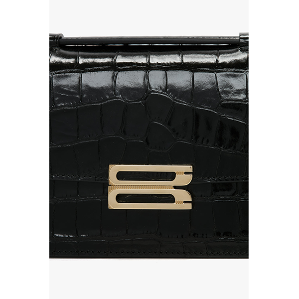Dorian Bag Small Black Croc
