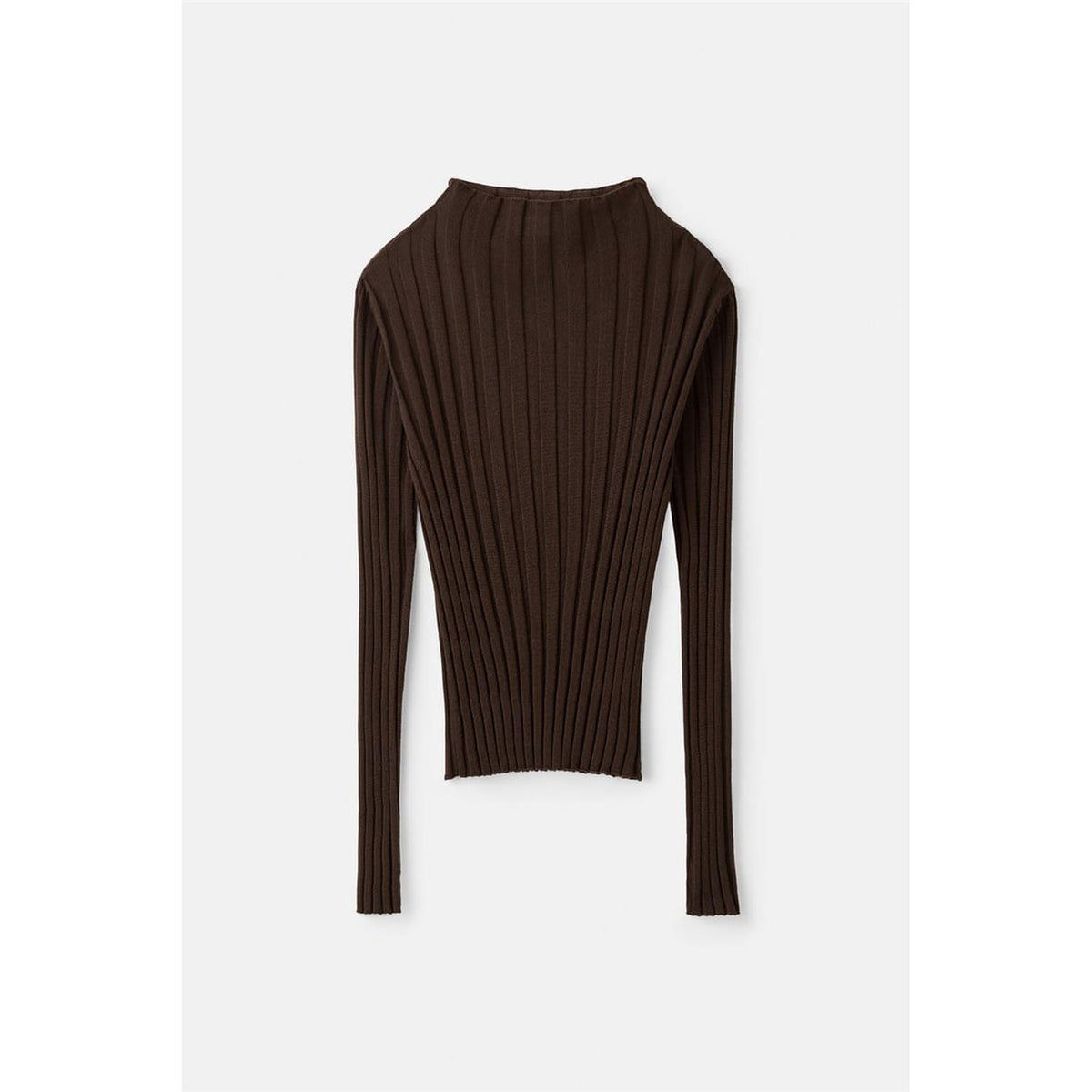 Featherlight Ribbed Top Mocha
