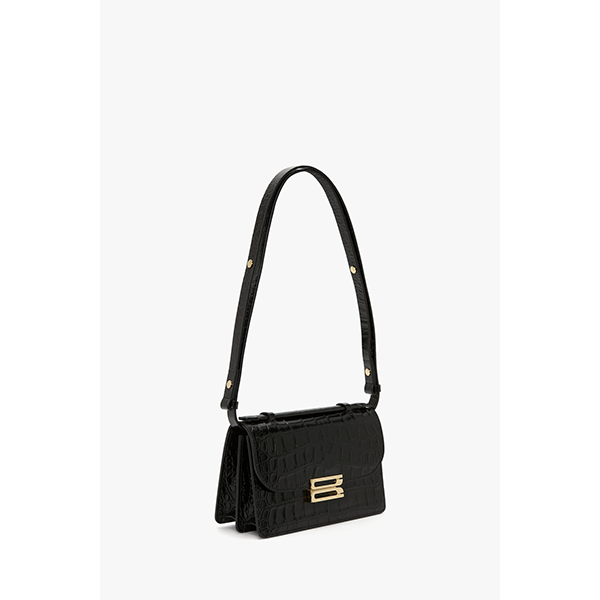 Dorian Bag Small Black Croc