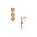 Triple Sun Earrings Gold