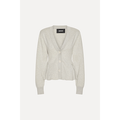 Peplum Knit Cardigan Pumice Stone