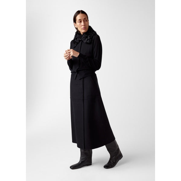 Rose Merino Cardigan Black