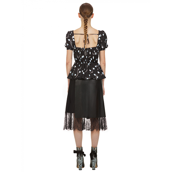 Self Portrait Abstract Geo Print Top Multi Oxholm
