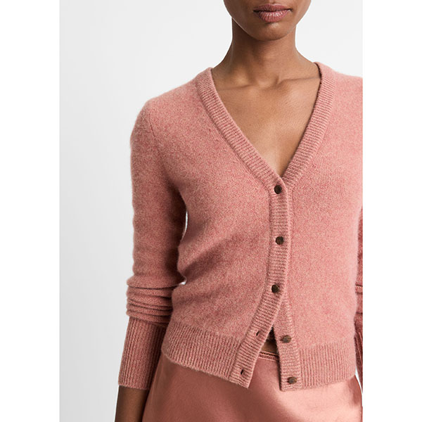 Vince Boiled Button Cardigan H Vintage Rose OXHOLM Oxholm