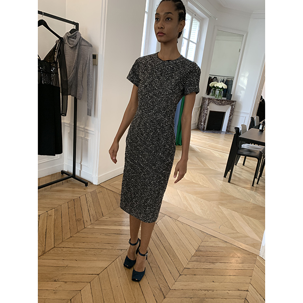 Victoria beckham black and white dress hot sale