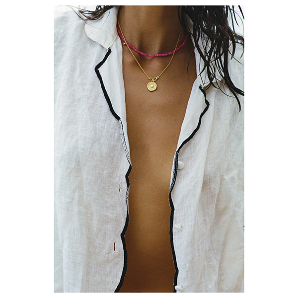 Anni Lu Pump Up The Jam Necklace Fuschia OXHOLM Oxholm
