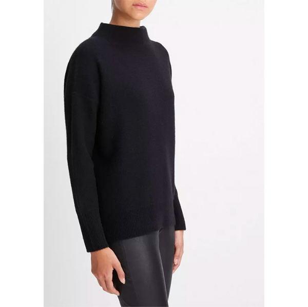 Vince boiled cashmere funnel neck pullover store